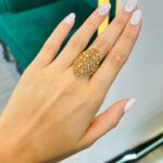 انگشتر طلا منحنی نمادار