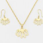 نیم ست طلا لوتوس