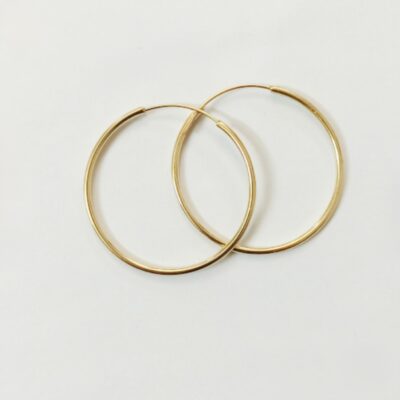 گوشواره طلا حلقه ای مفتول بزرگ