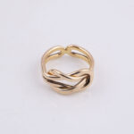 انگشتر طلا گره تخت