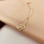 گردنبند طلا قلب و بی نهایت
