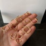 گوشواره طلا مفتولی هندسی