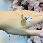 پلاک طلا دایره لویی ویتون