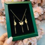 نیم ست طلا پروانه