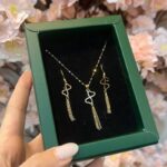 نیم ست طلا پاپیون