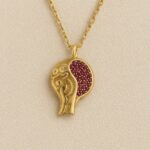 گردنبند طلا انار یلدایی