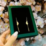 گوشواره طلا آویز پروانه