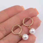 گوشواره طلا روکو مروارید