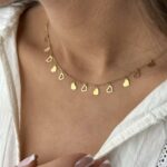 گردنبند طلا سکه ای قلب