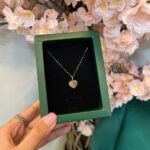 پلاک طلا قلب اسلیمی