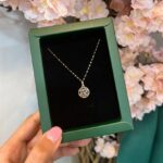 پلاک طلا طرح اسلیمی کد ۰۲