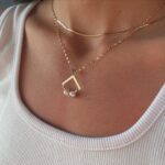 پلاک طلا مروارید مربع