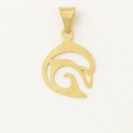 پلاک طلا لیزری دلفین