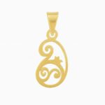 پلاک طلا لیزری انار