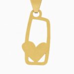 پلاک طلا لیزری باتری عشق