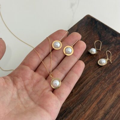 گوشواره طلا مروارید کادویی