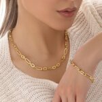 زنجیر طلا هرمس گلستانه متوسط