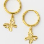 گوشواره طلا روکو پروانه