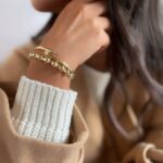 دستبند طلا بنگل میخی