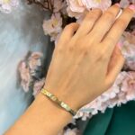 النگو طلا آیینه ای طرح ونکلیف