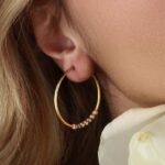 گوشواره طلا البرنادو حلقه ای