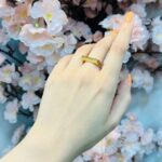 انگشتر طلا خطی سه بعدی