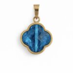 پلاک طلا سواروسکی چهار پر