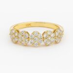 انگشتر طلا سولیتر گل