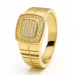 انگشتر طلا مردانه مدل رخ