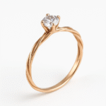 انگشتر طلا نگین دار کرشمه