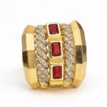 انگشتر پورتوفینو یاقوت سرخ