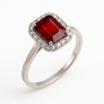 انگشتر طلا طرح یاقوت سرخ