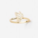 انگشتر طلا بال پروانه