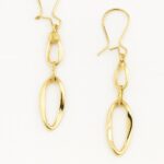 گوشواره طلا آویز دالیا