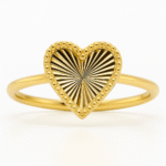 انگشتر طلا تراش قلب