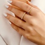 انگشتر طلا خطی مینیمال