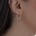 گوشواره طلا حاقه ای البرنادو